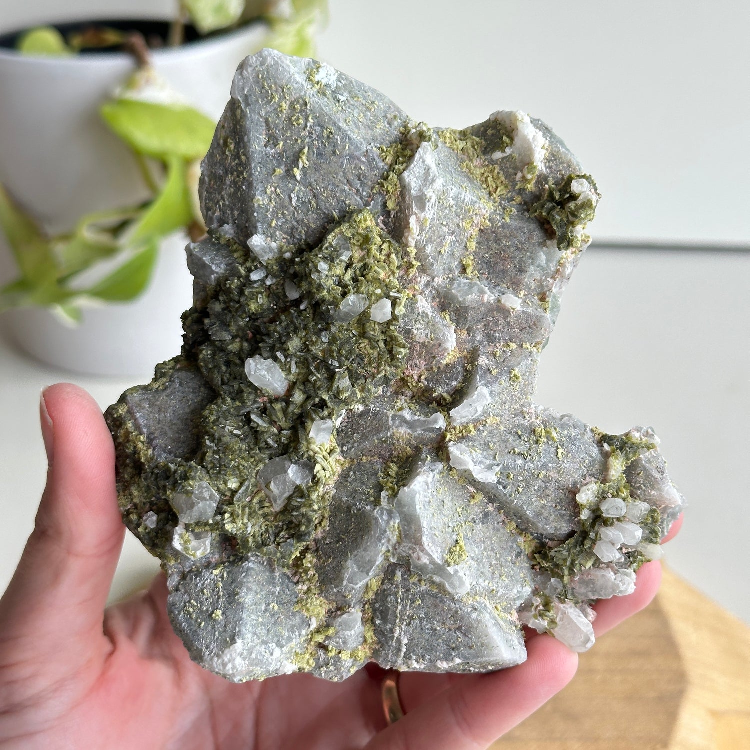 Epidote & Quartz Cluster 286g
