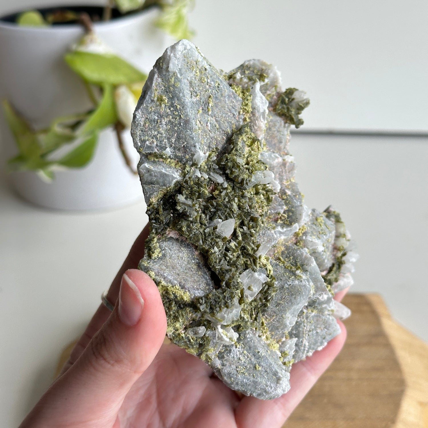 Epidote & Quartz Cluster 286g