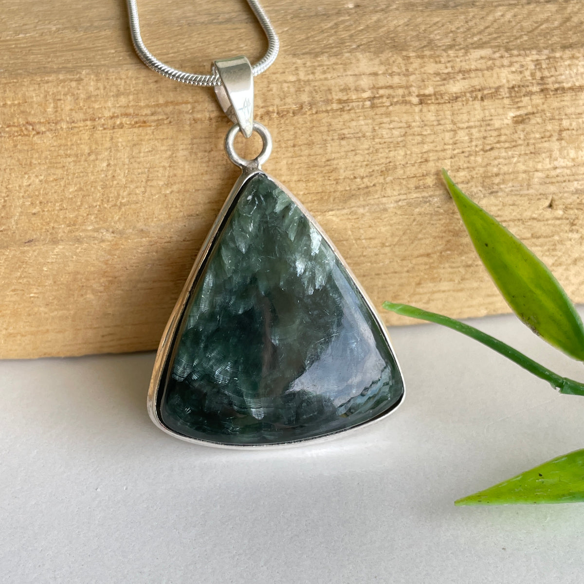 Seraphinite Teardrop Pendant