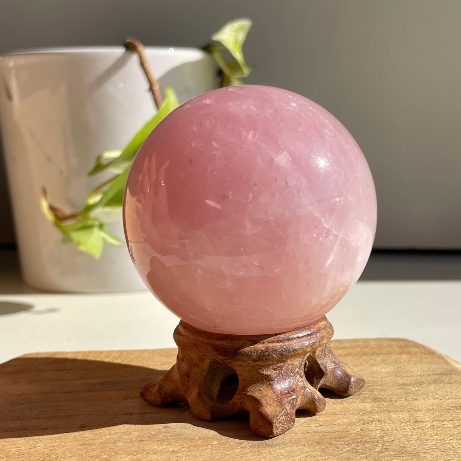 Rose Quartz Sphere 6.7cm