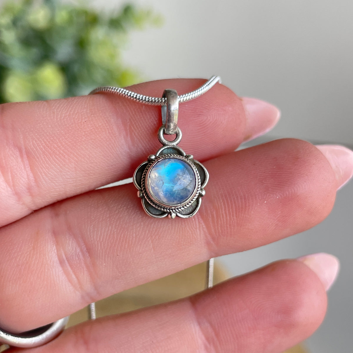 Moonstone Round Pendant