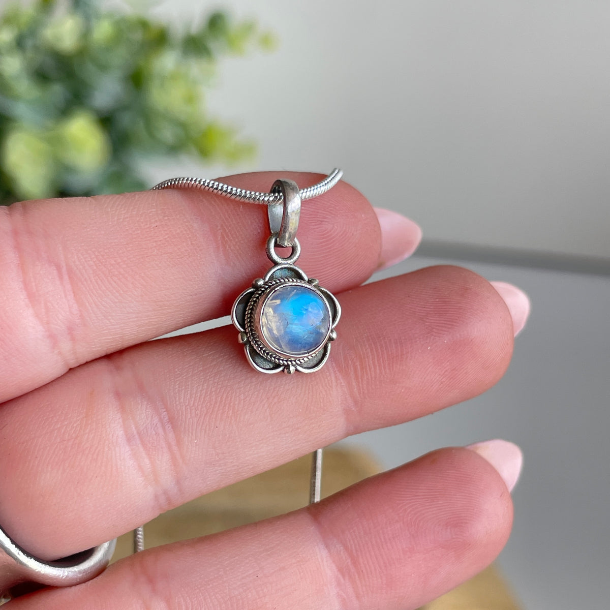 Moonstone Round Pendant