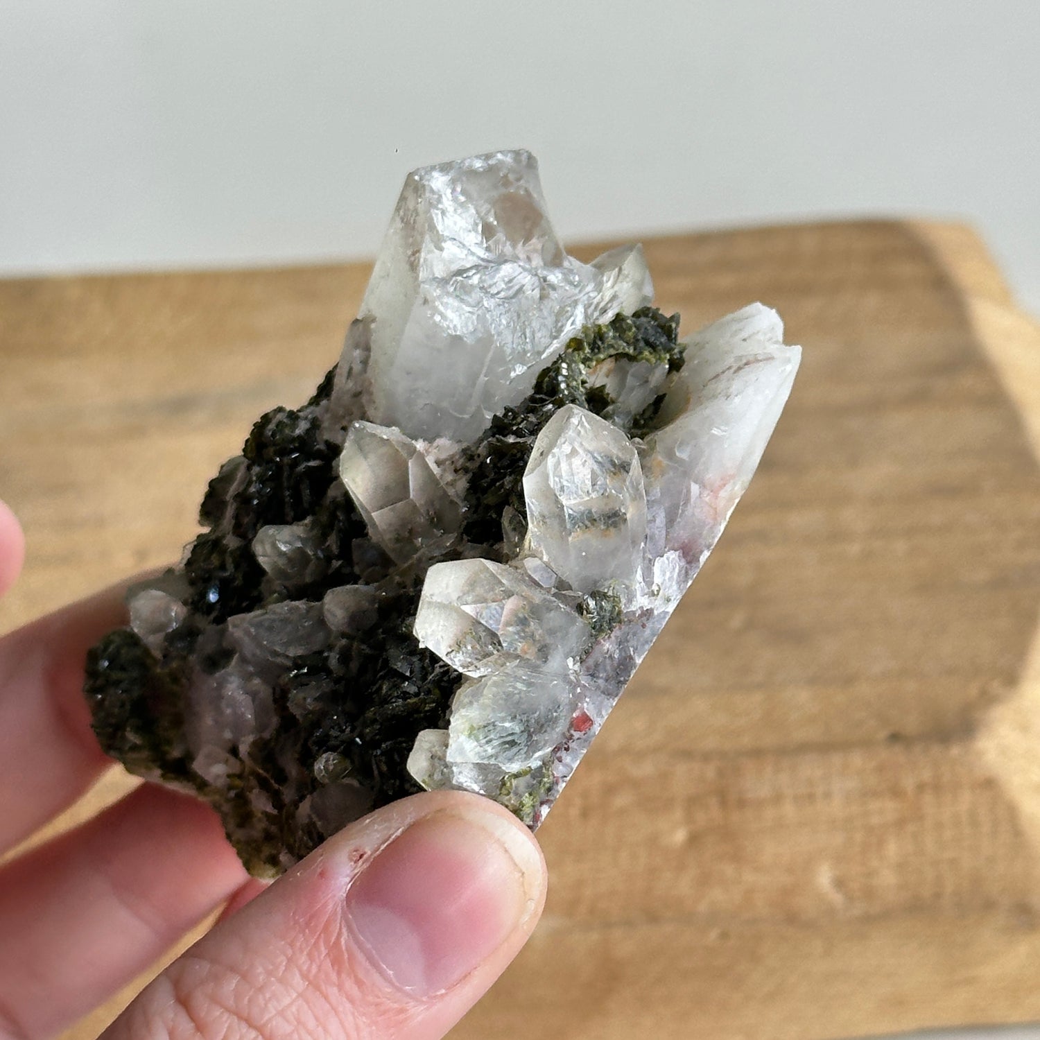 Epidote & Quartz Cluster 122g