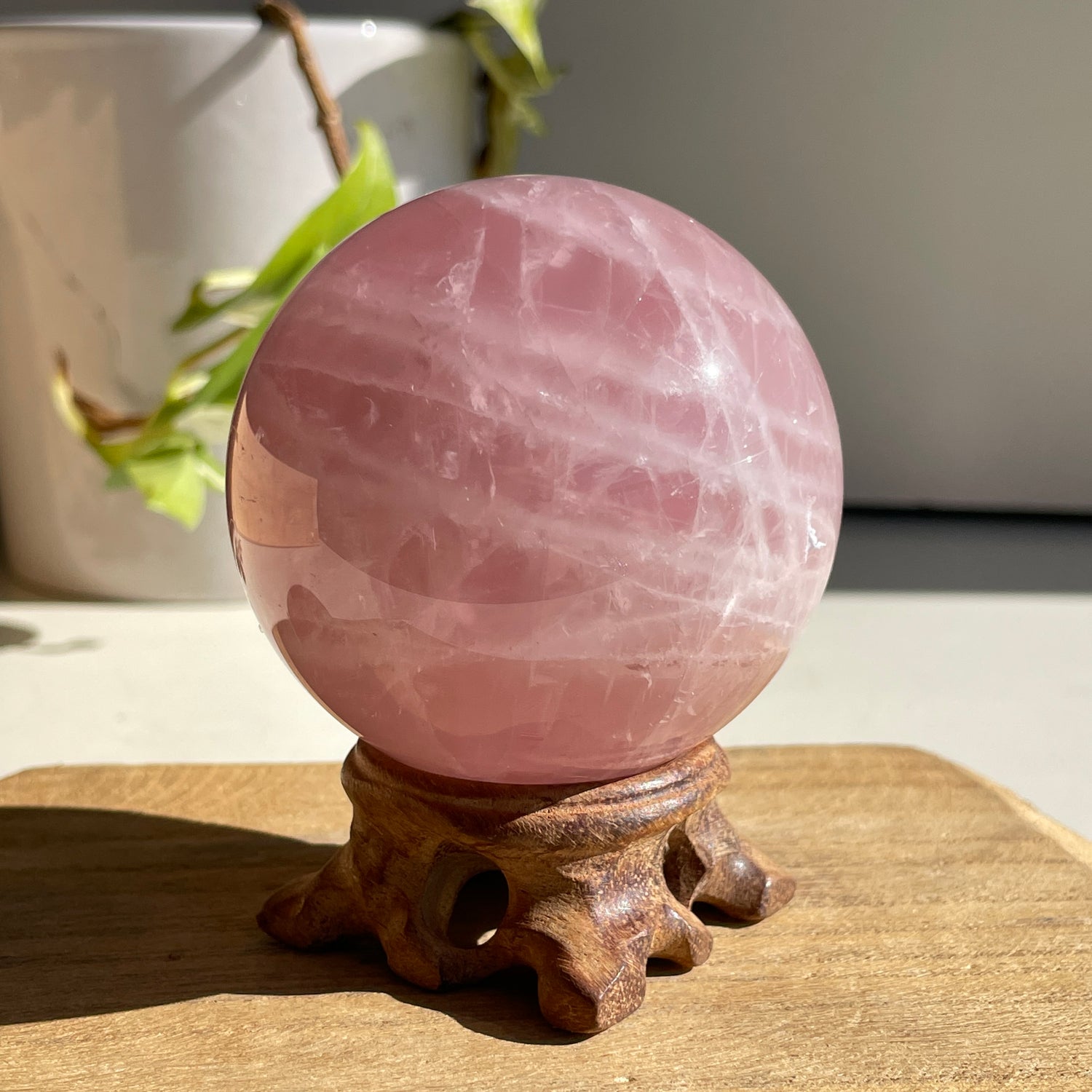 Rose Quartz Sphere 6.6cm