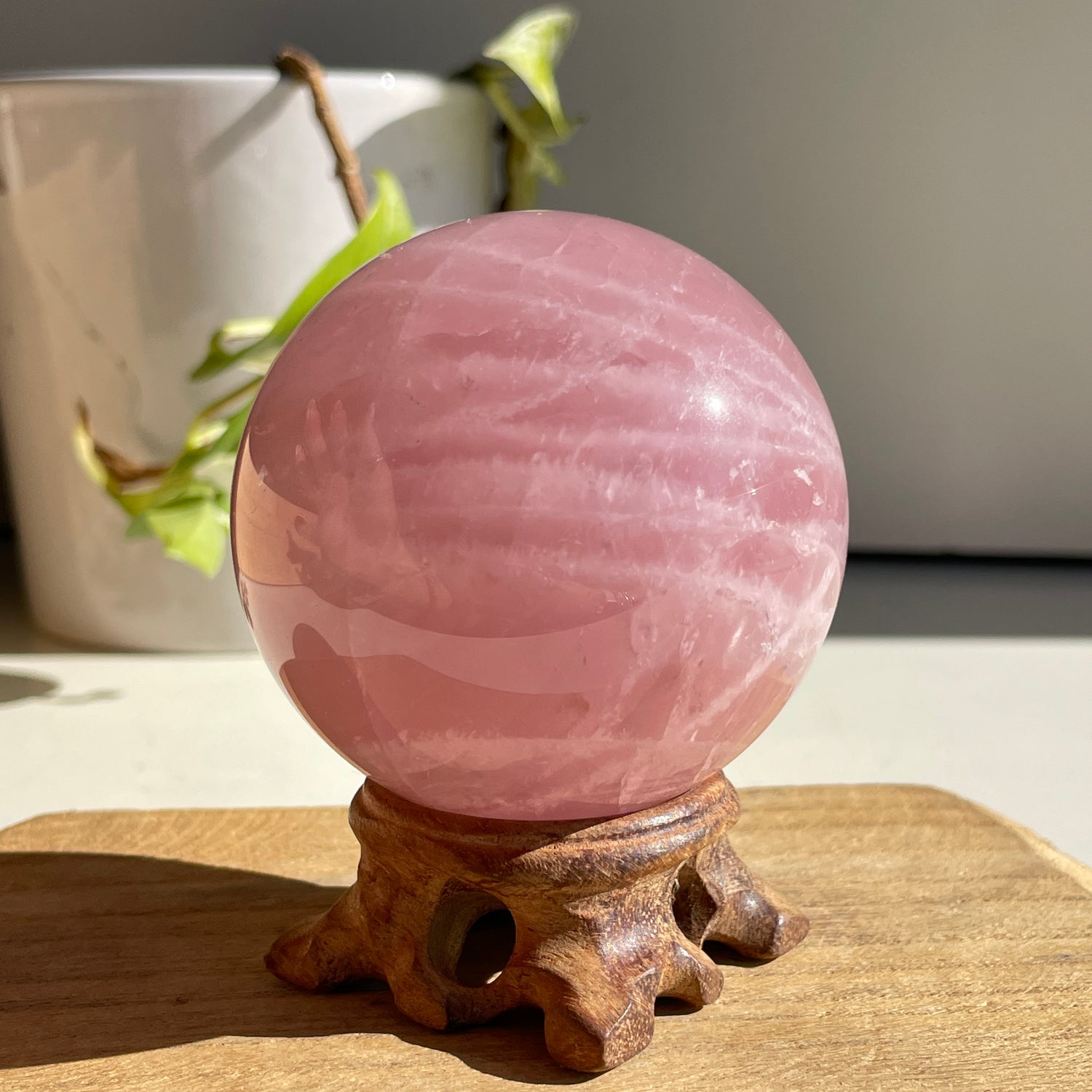 Rose Quartz Sphere 6.6cm