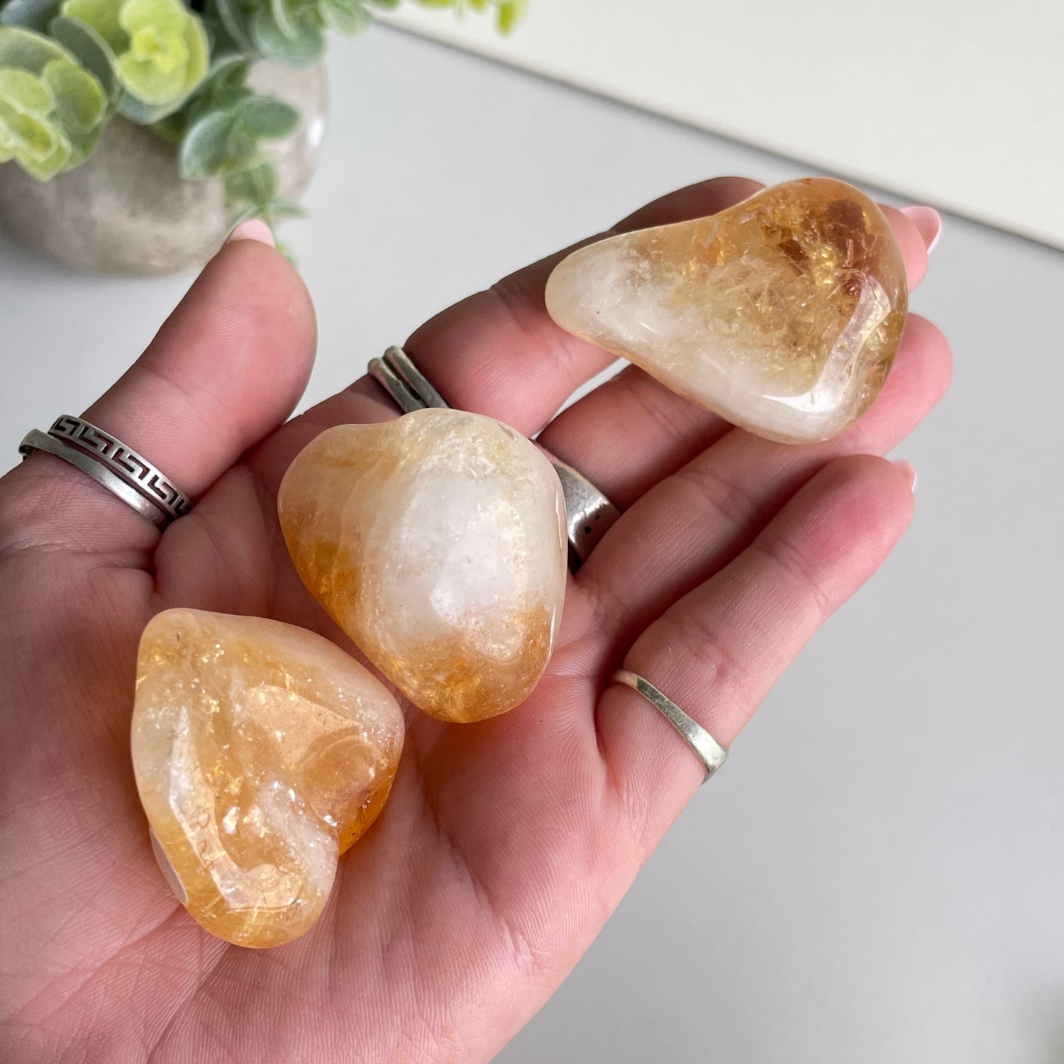Citrine Lge Tumbled