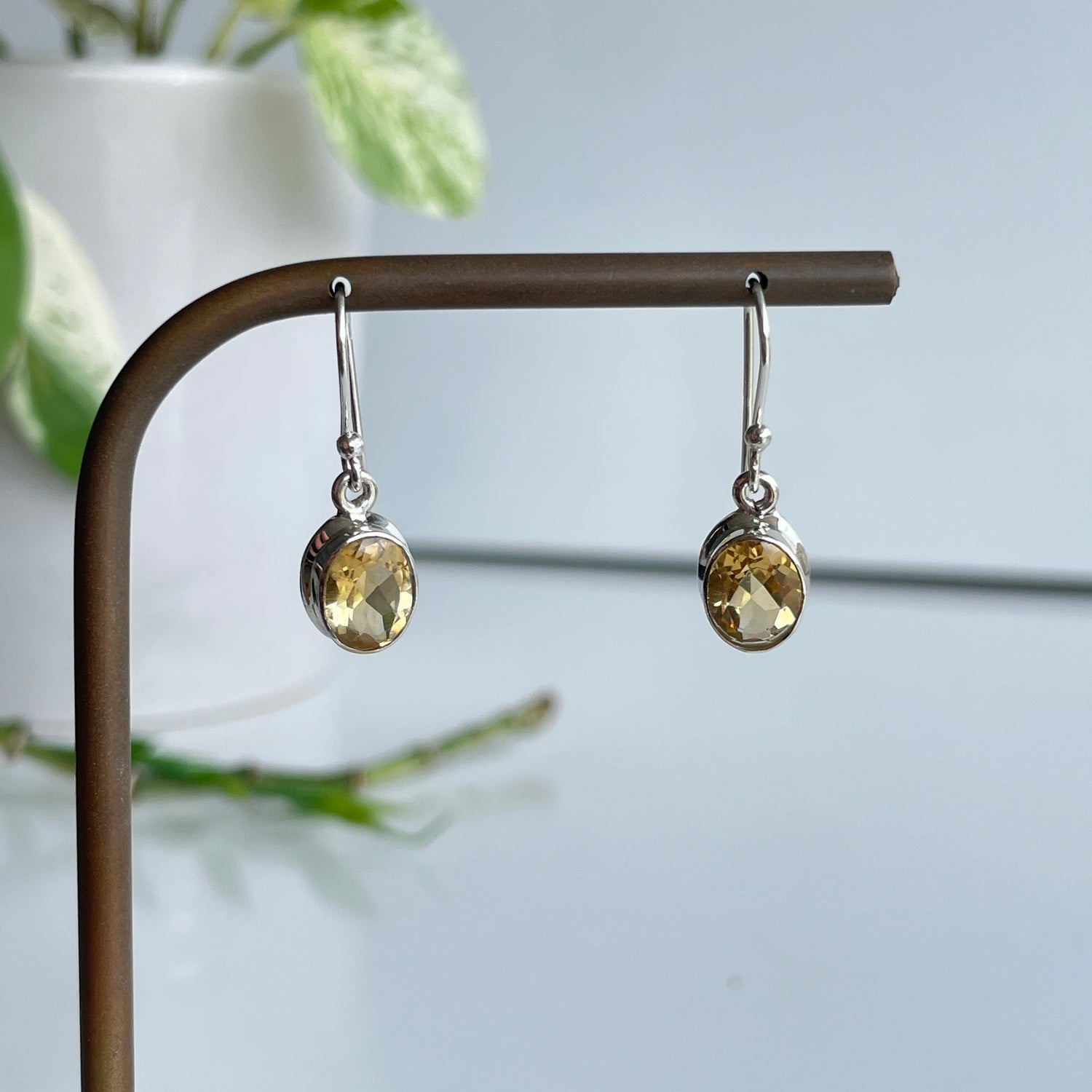 Citrine Oval Earrings