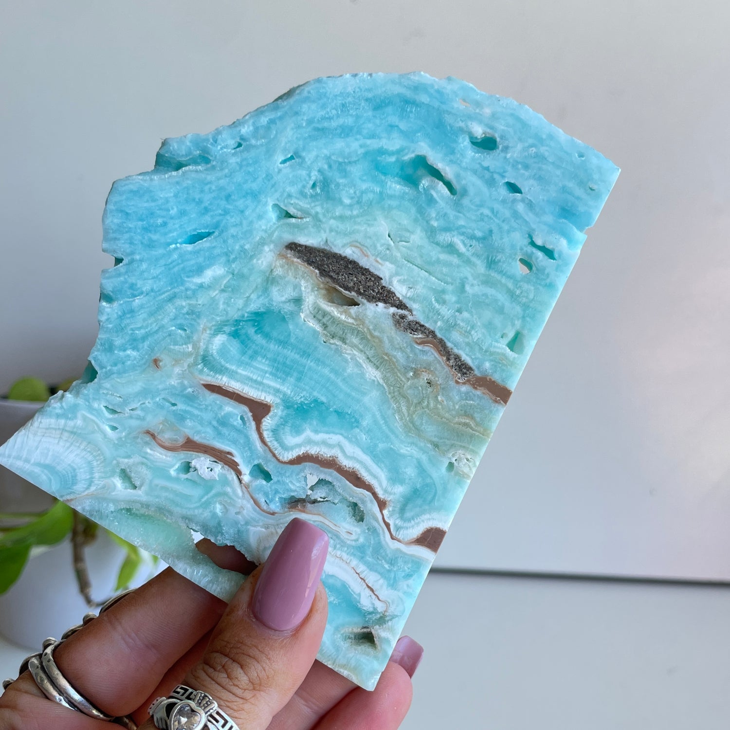 Aragonite Slice 214g