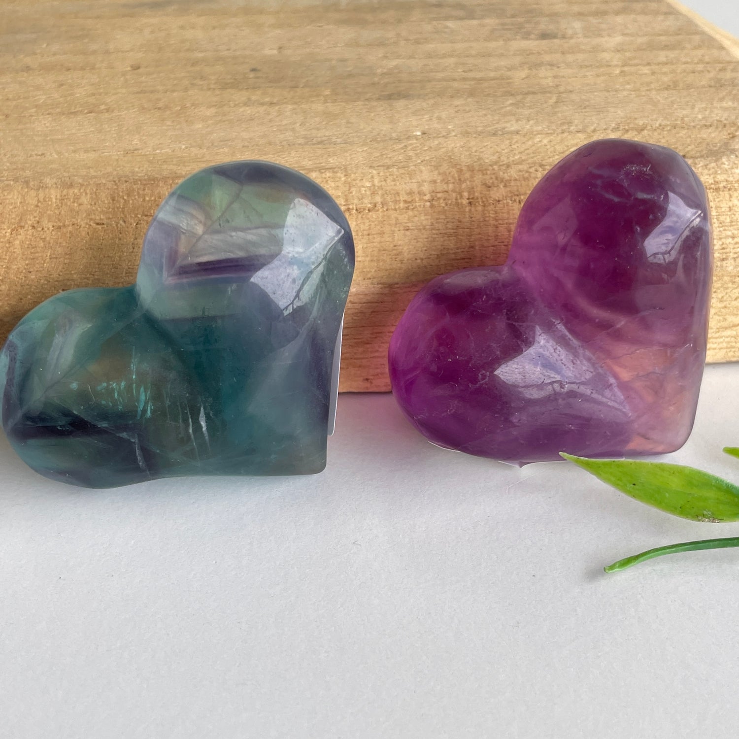 Fluorite Hearts Plump Med