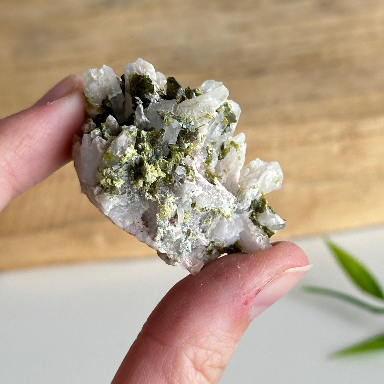 Epidote & Quartz Cluster 28g