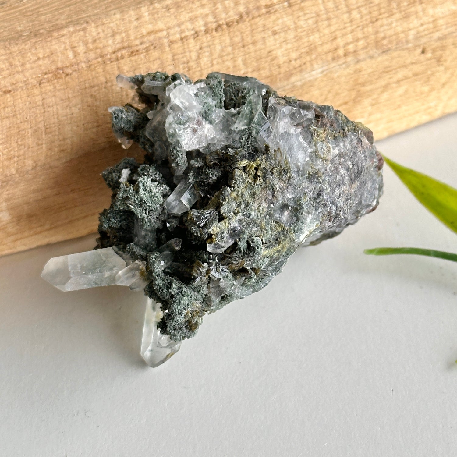 Epidote & Quartz Cluster 58g