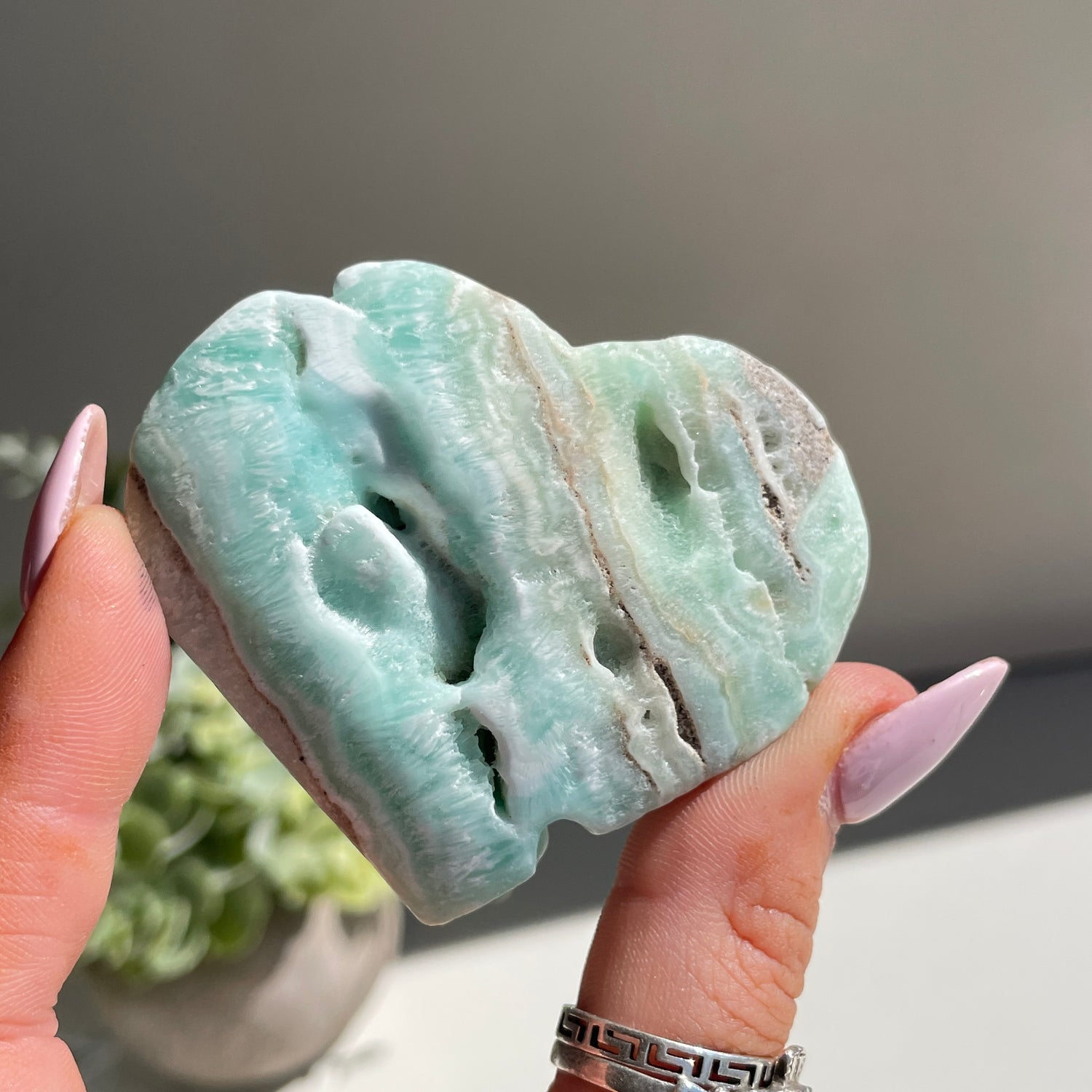 Aragonite Heart Lge