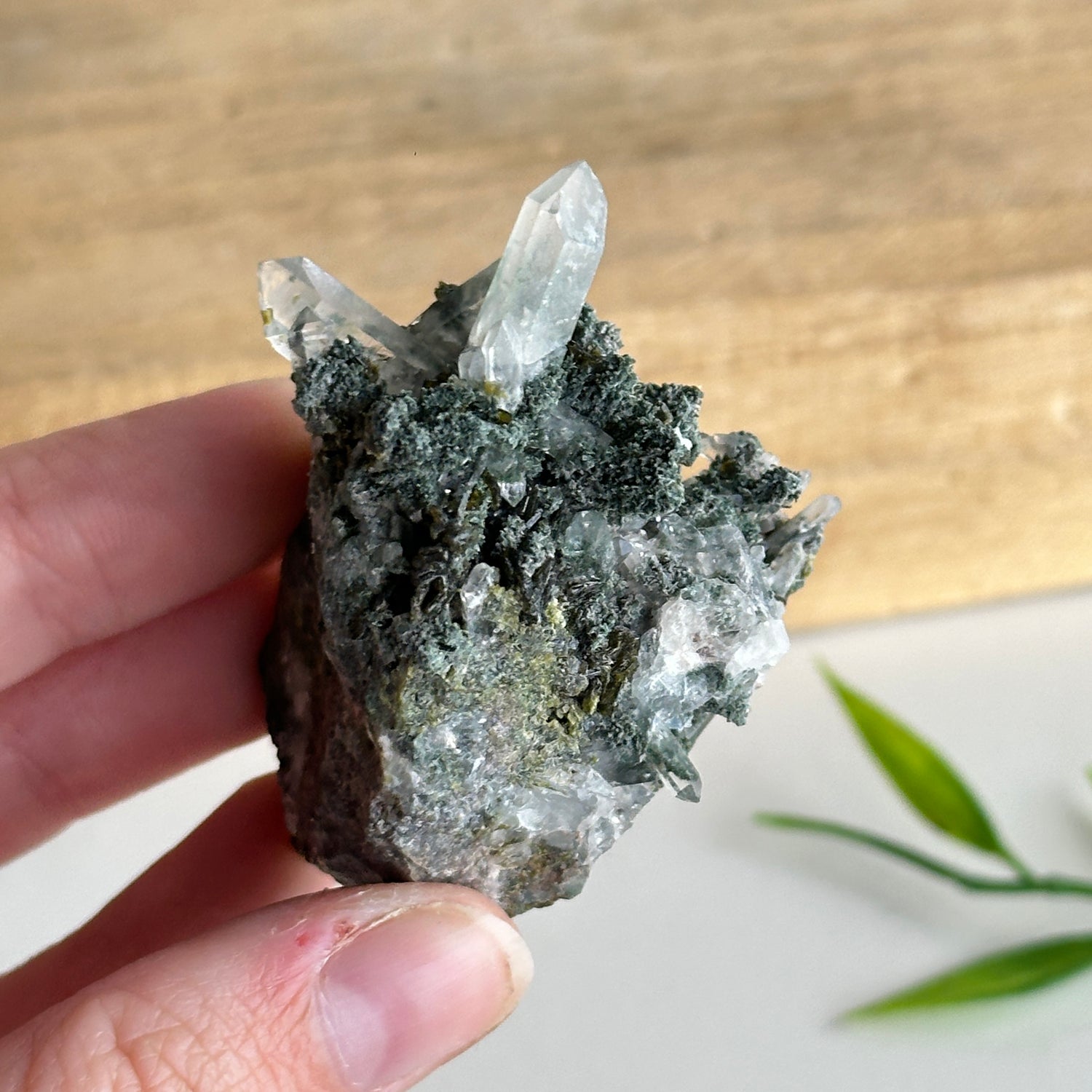 Epidote & Quartz Cluster 58g