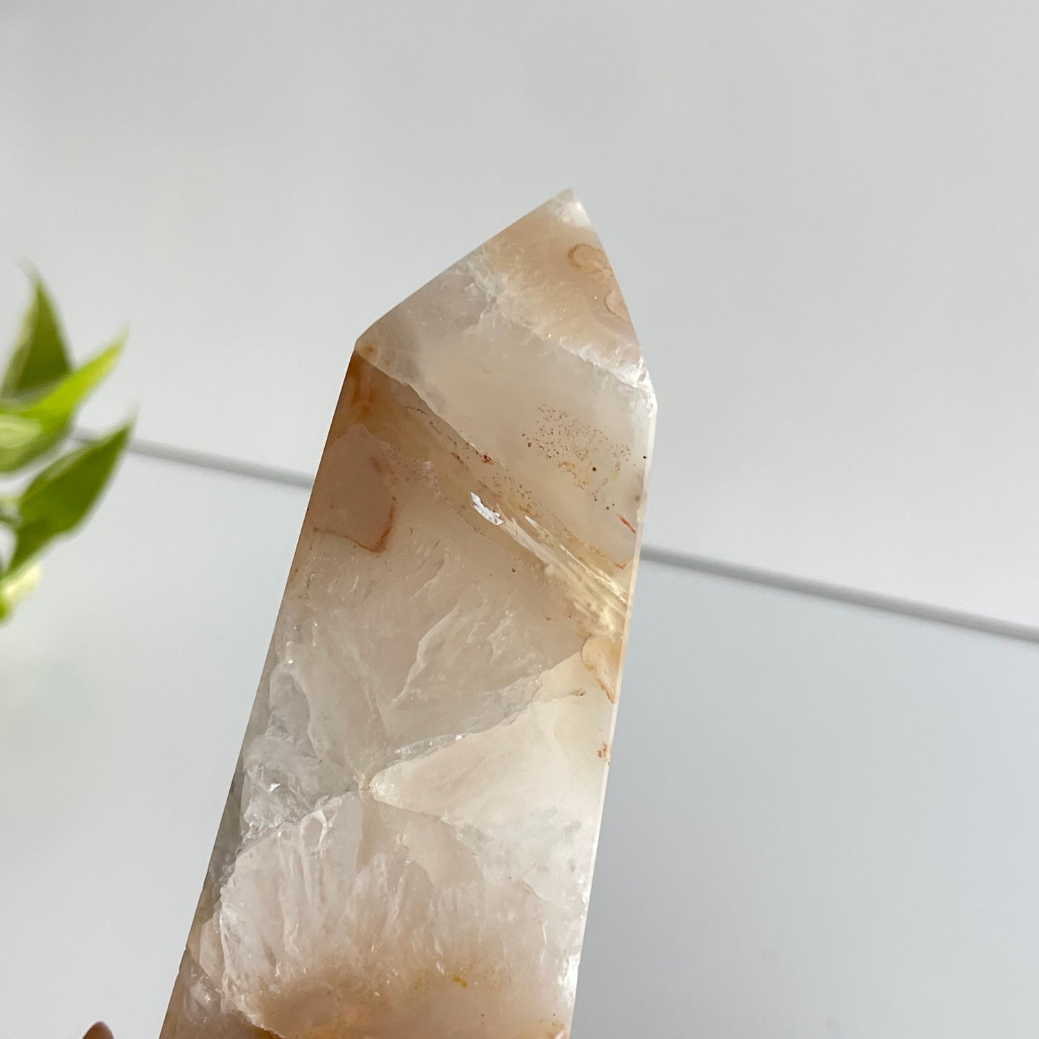 Flower Agate Obelisk 18.1cm