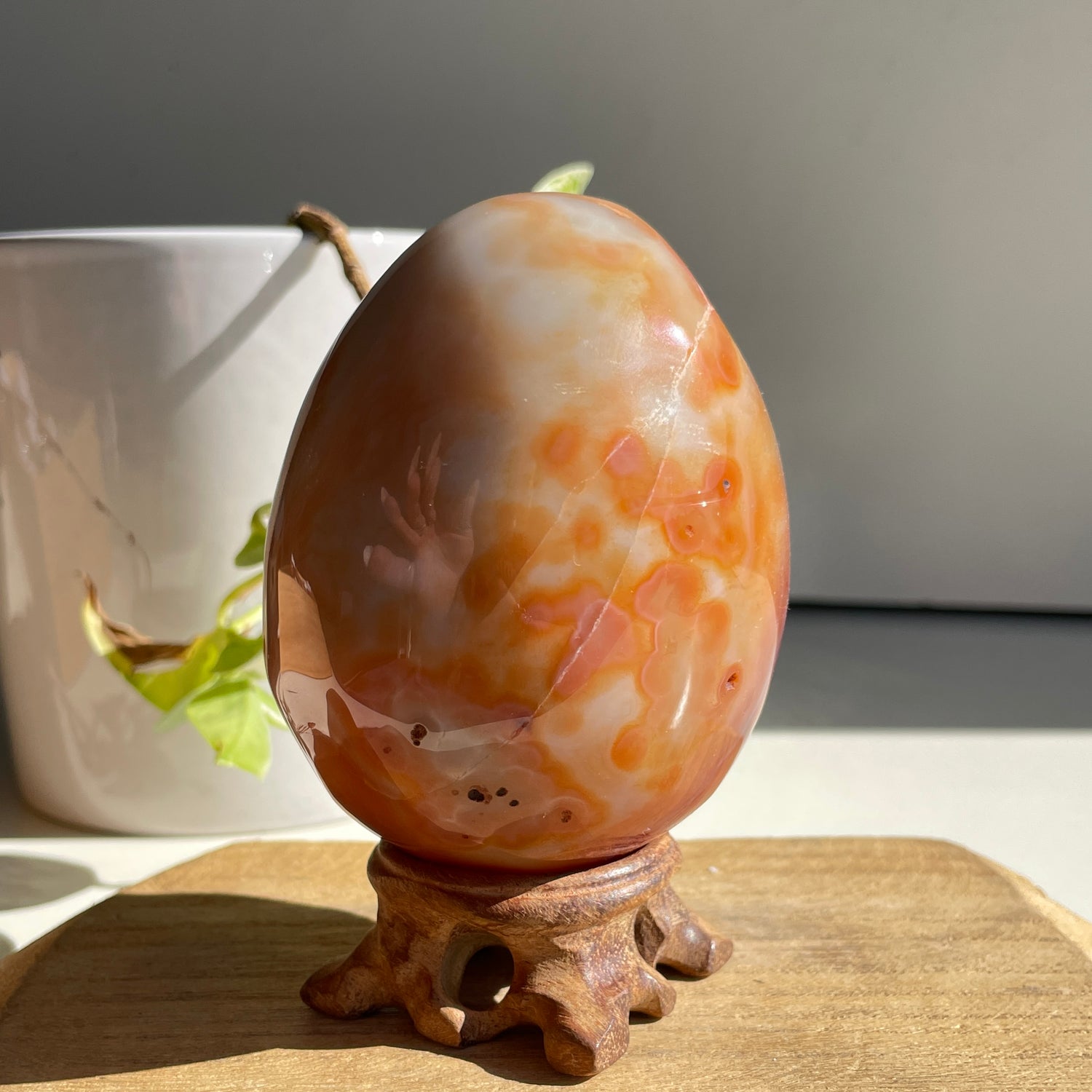 Carnelian Geode Egg 466g