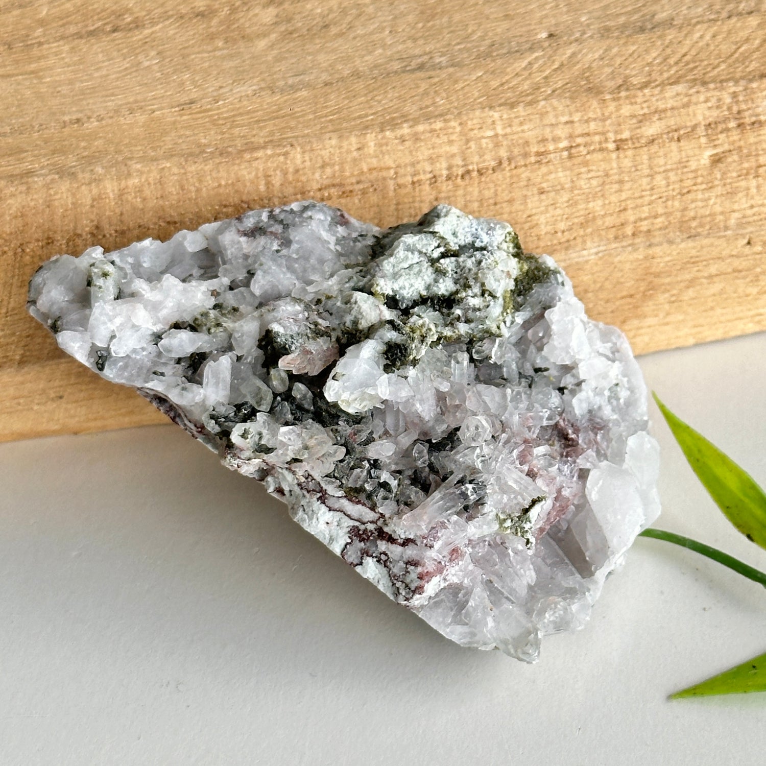 Epidote & Quartz Cluster 80g