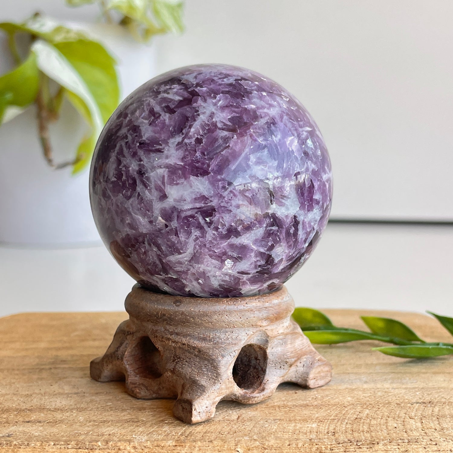 Lepidolite Sphere 5.6cm