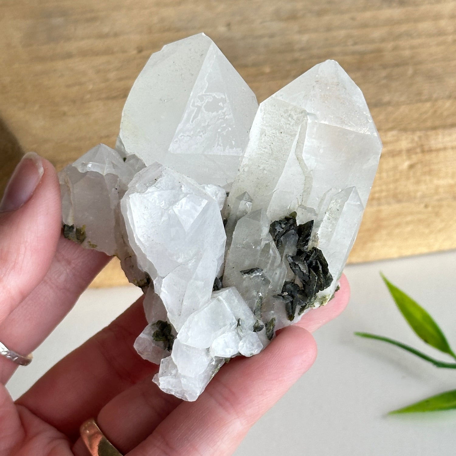 Epidote & Quartz Cluster 102g