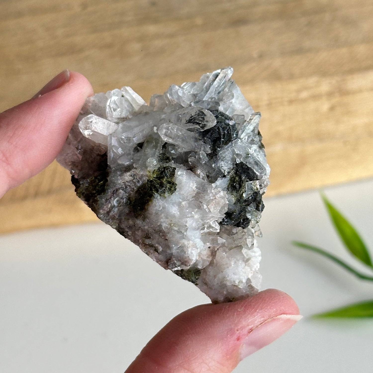 Epidote & Quartz Cluster 30g