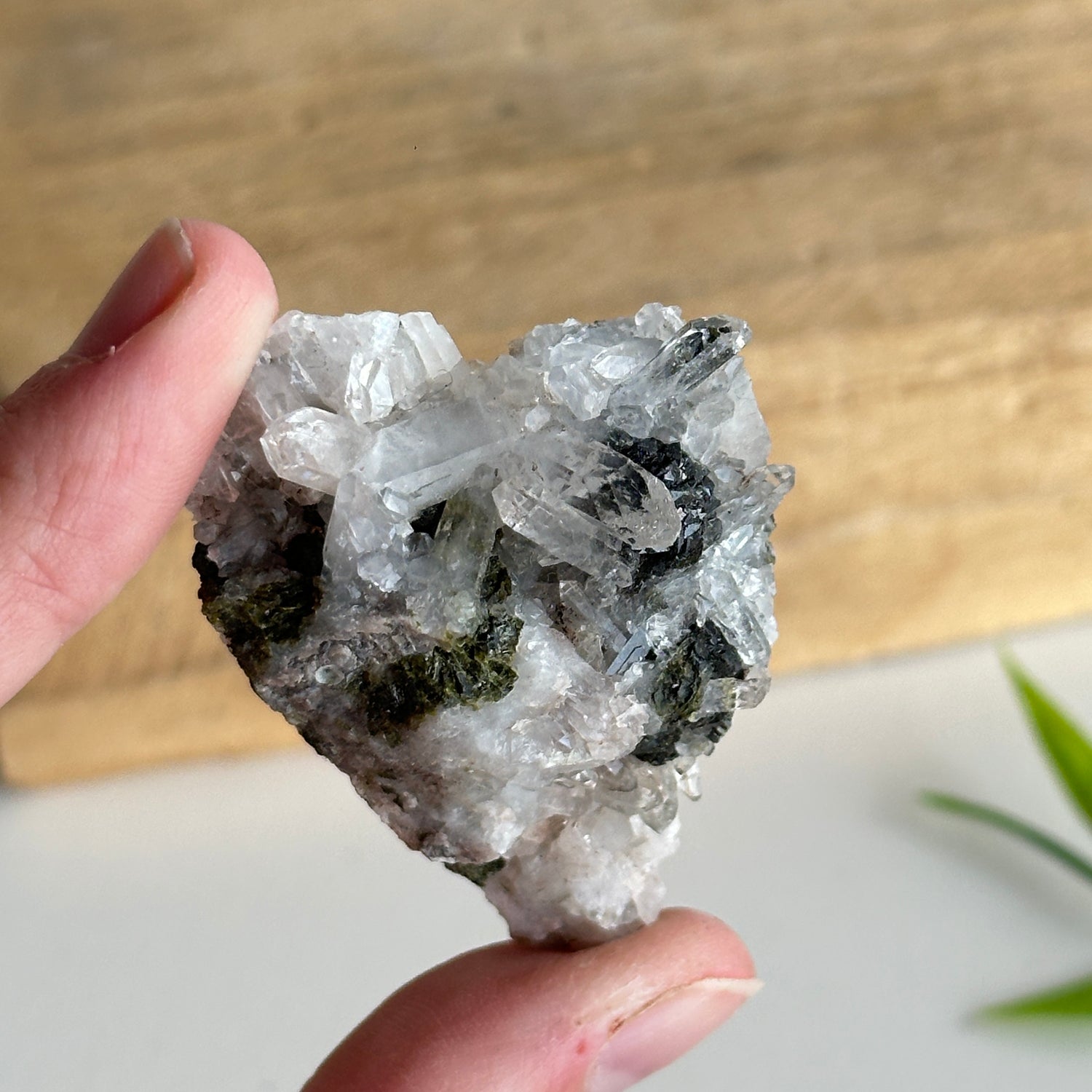 Epidote & Quartz Cluster 30g