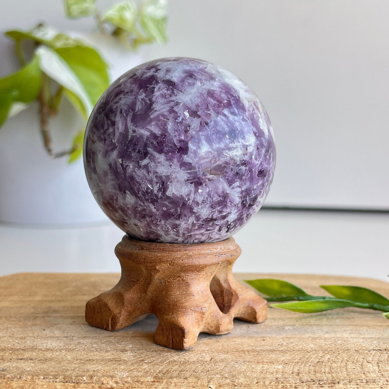 Lepidolite Sphere 5.1cm