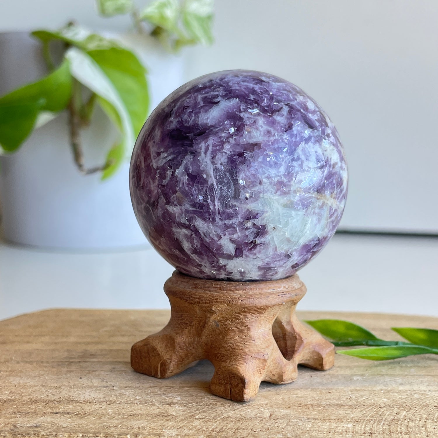 Lepidolite Sphere 5.1cm