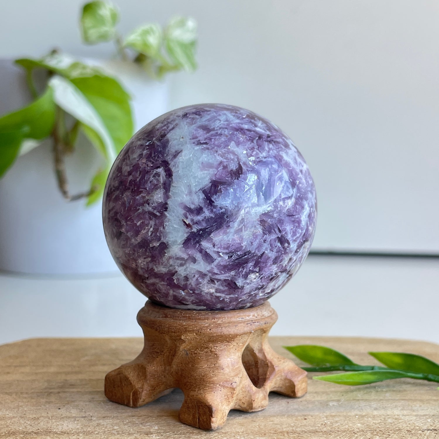 Lepidolite Sphere 5.1cm