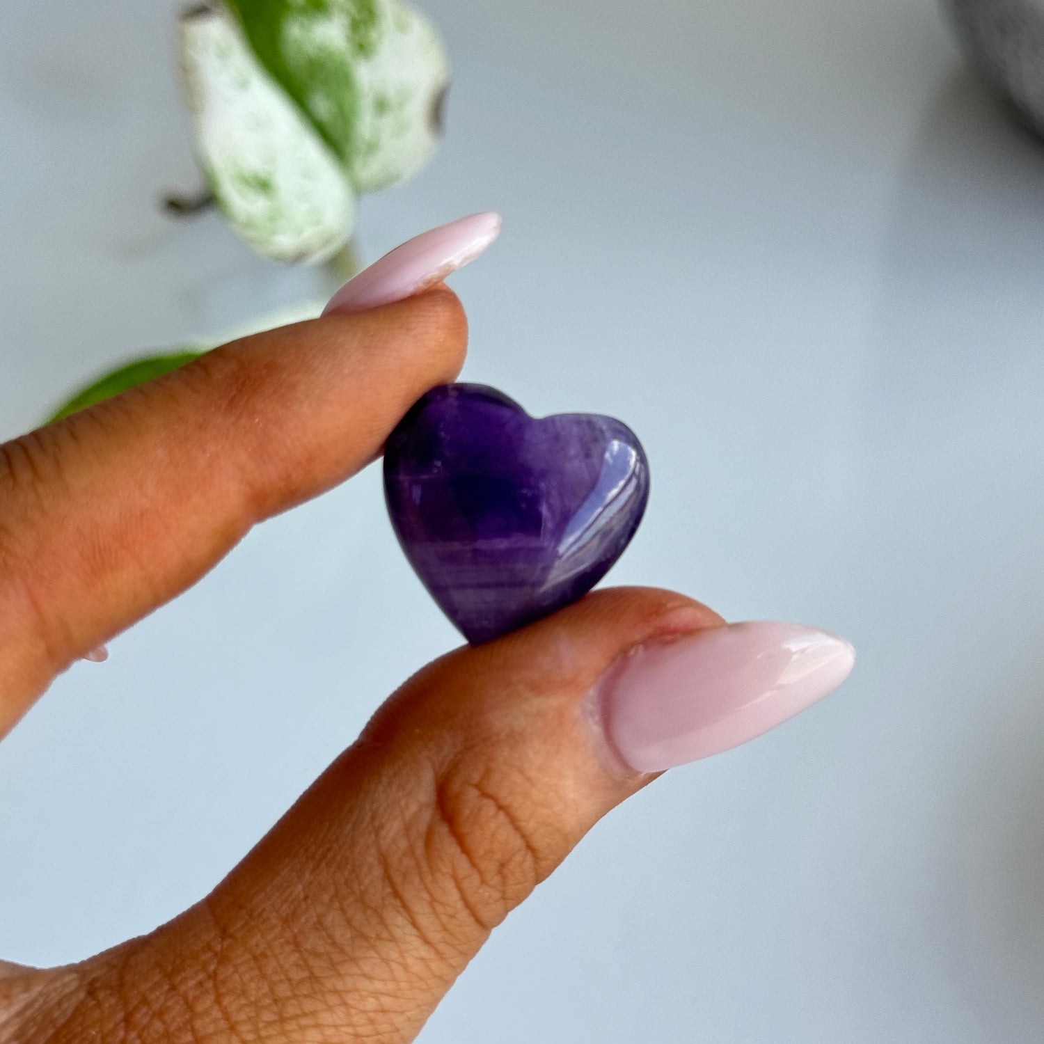 Amethyst Mini Heart 2cm