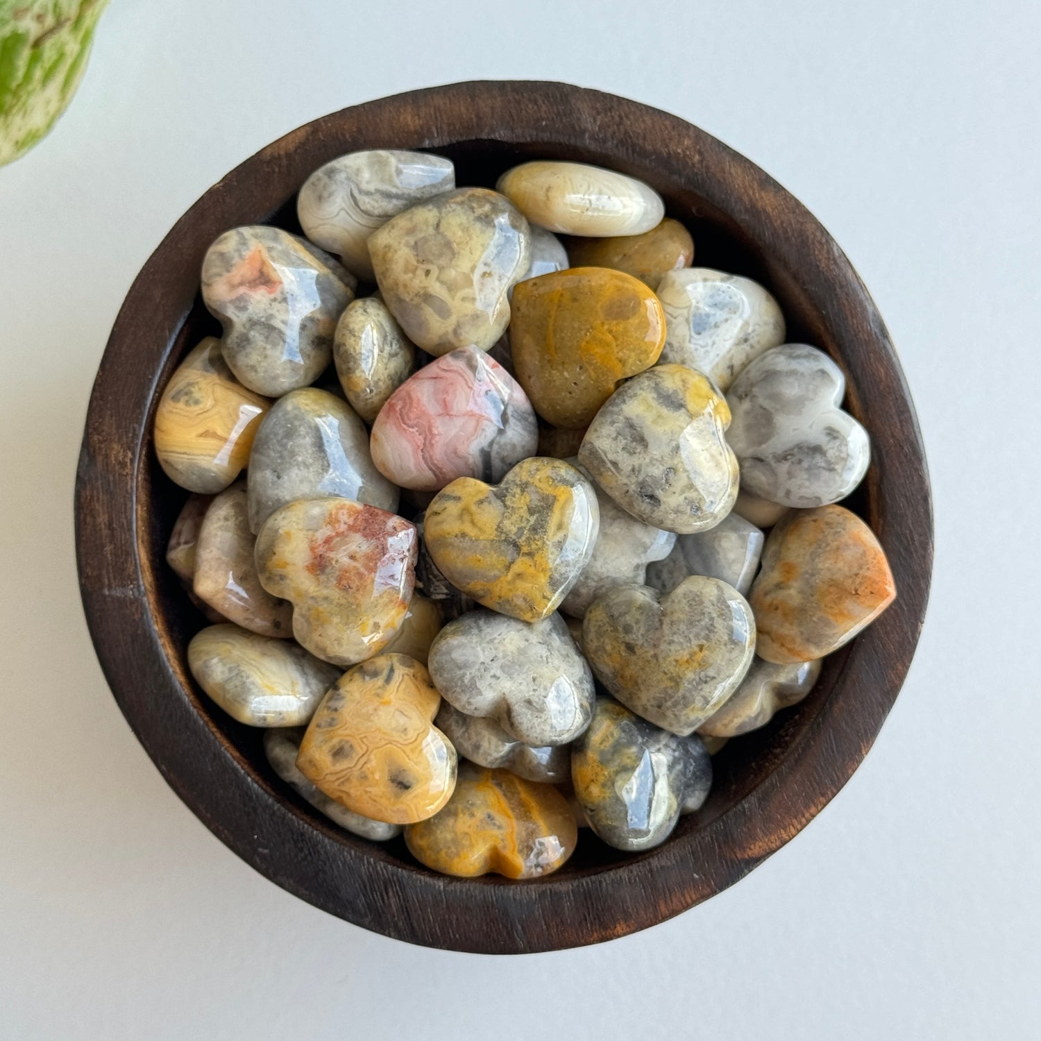 Crazy Lace Agate Mini Heart 2cm