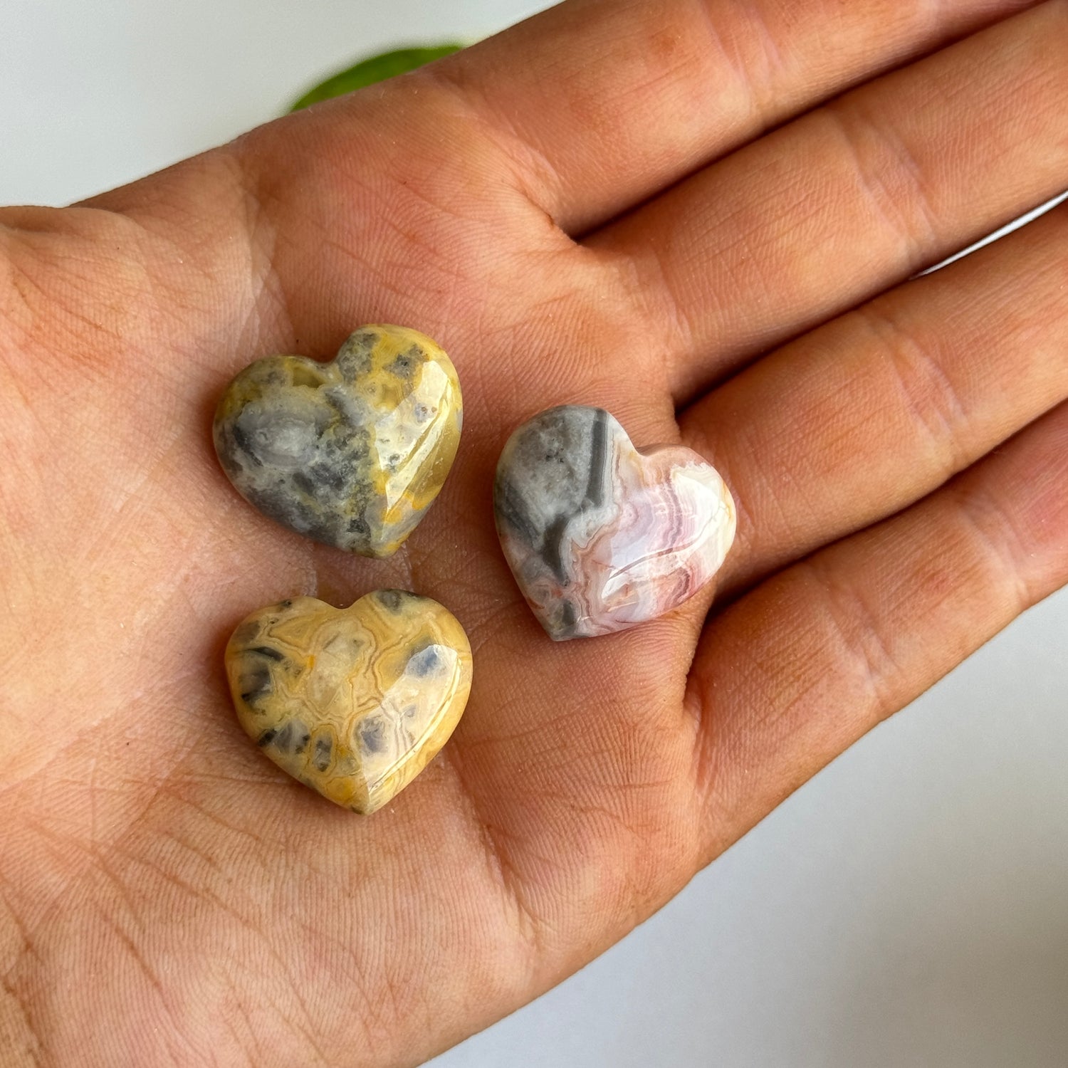 Crazy Lace Agate Mini Heart 2cm