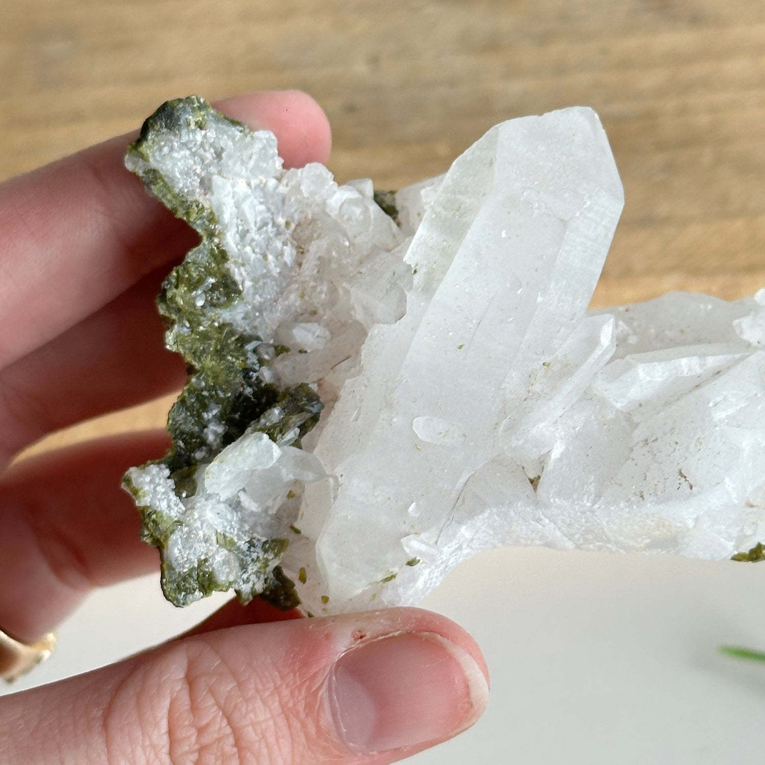 Epidote & Quartz Cluster 90g