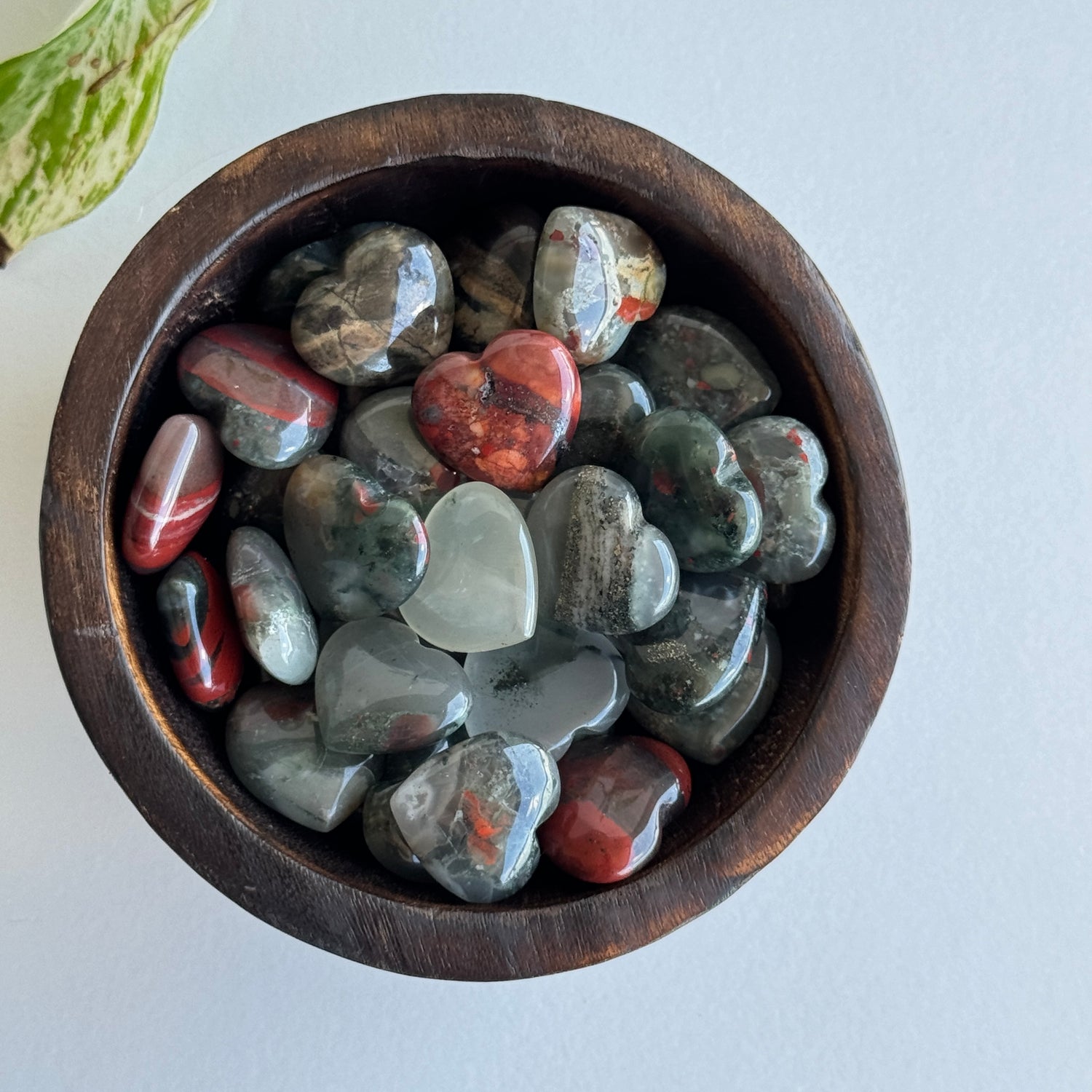 Bloodstone Mini Heart 2cm
