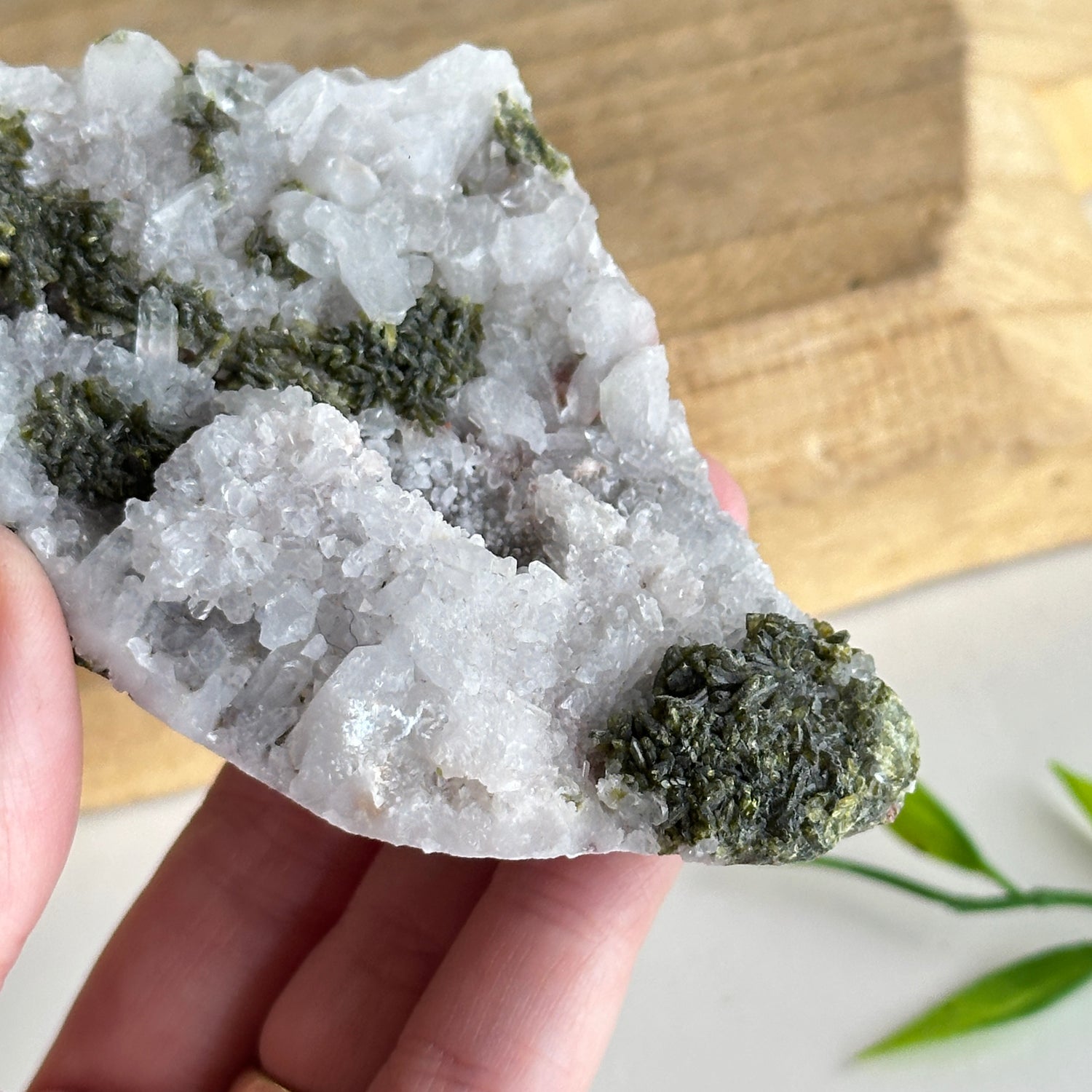 Epidote & Quartz Cluster 98g