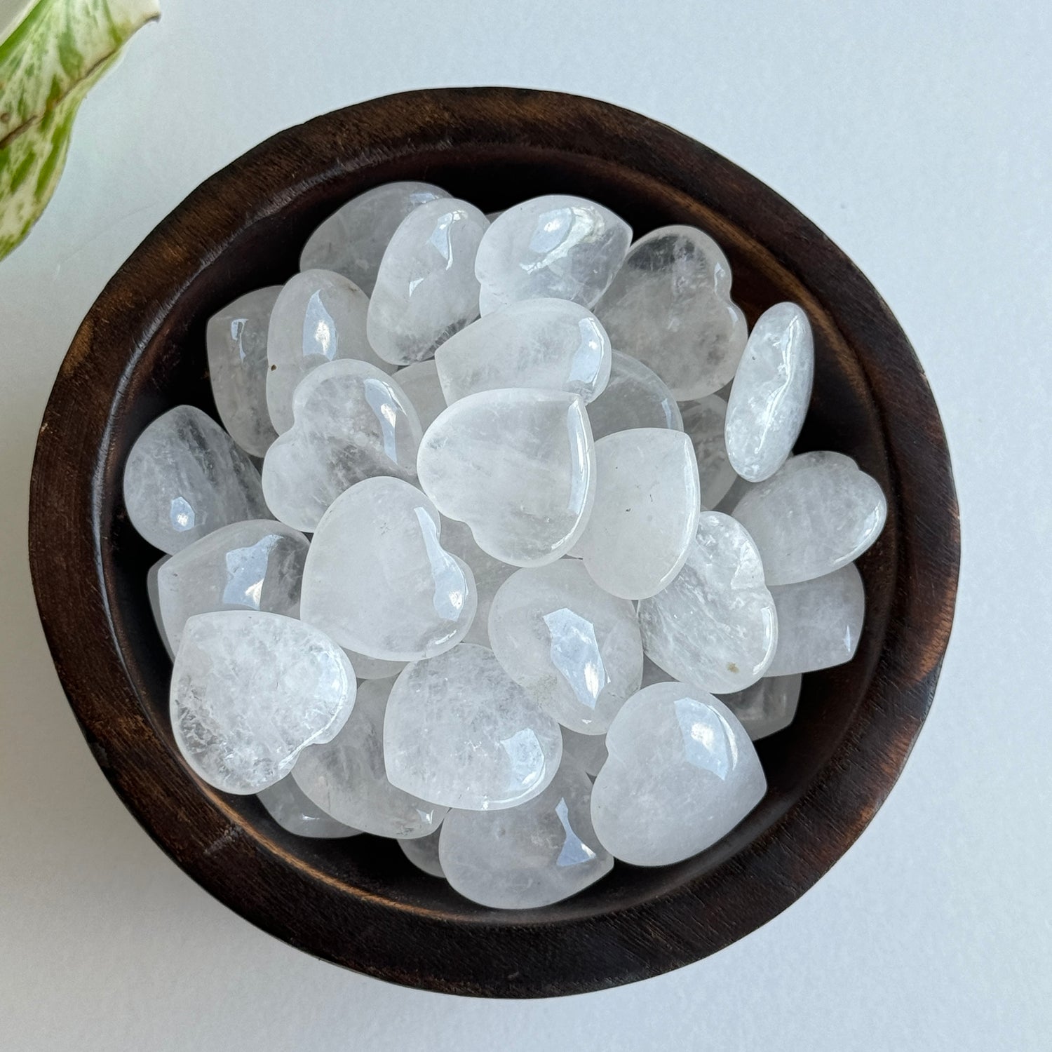 Clear Quartz Mini Heart 2cm