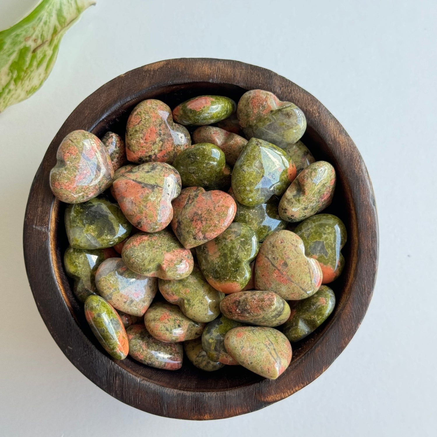 Unakite Mini Heart 2cm