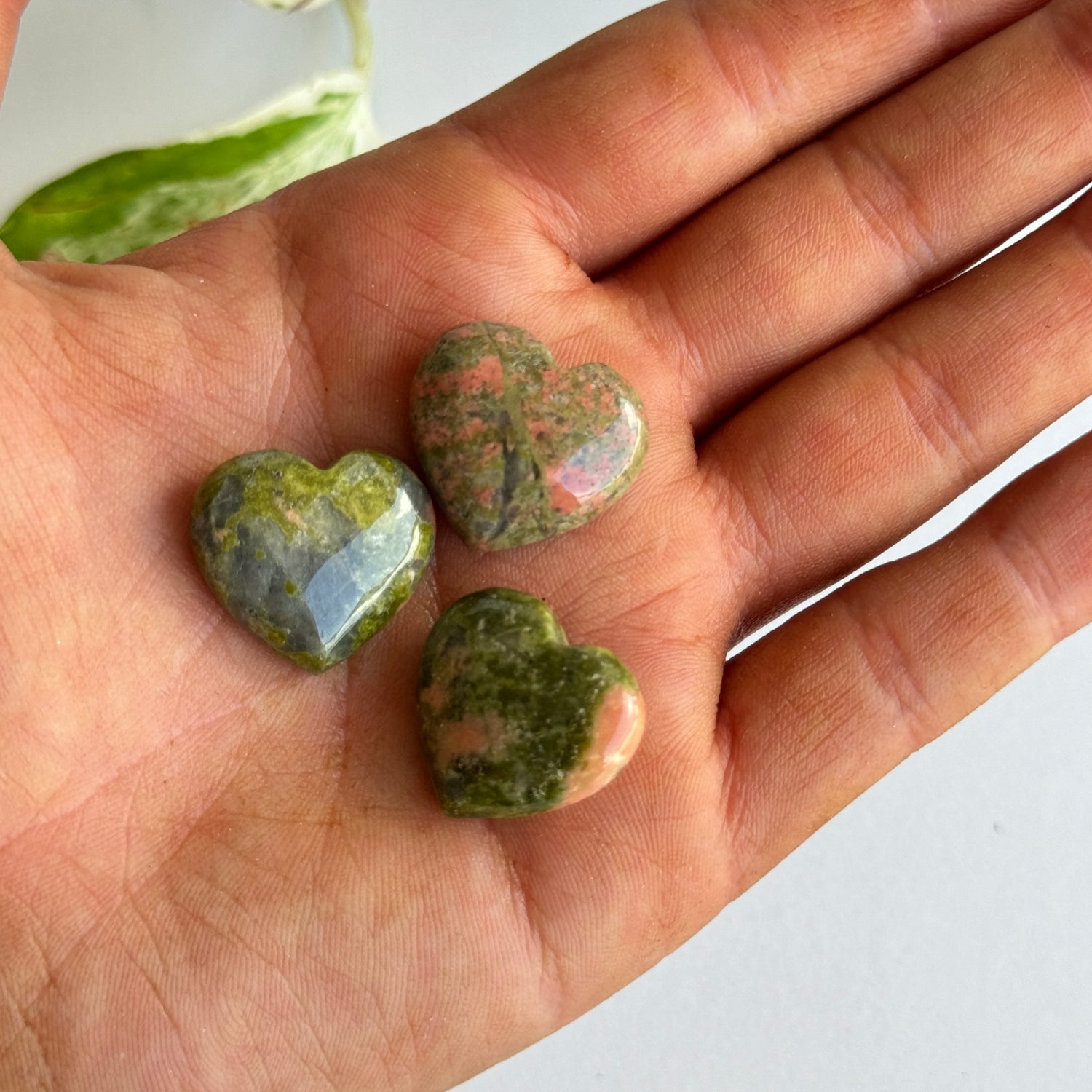 Unakite Mini Heart 2cm