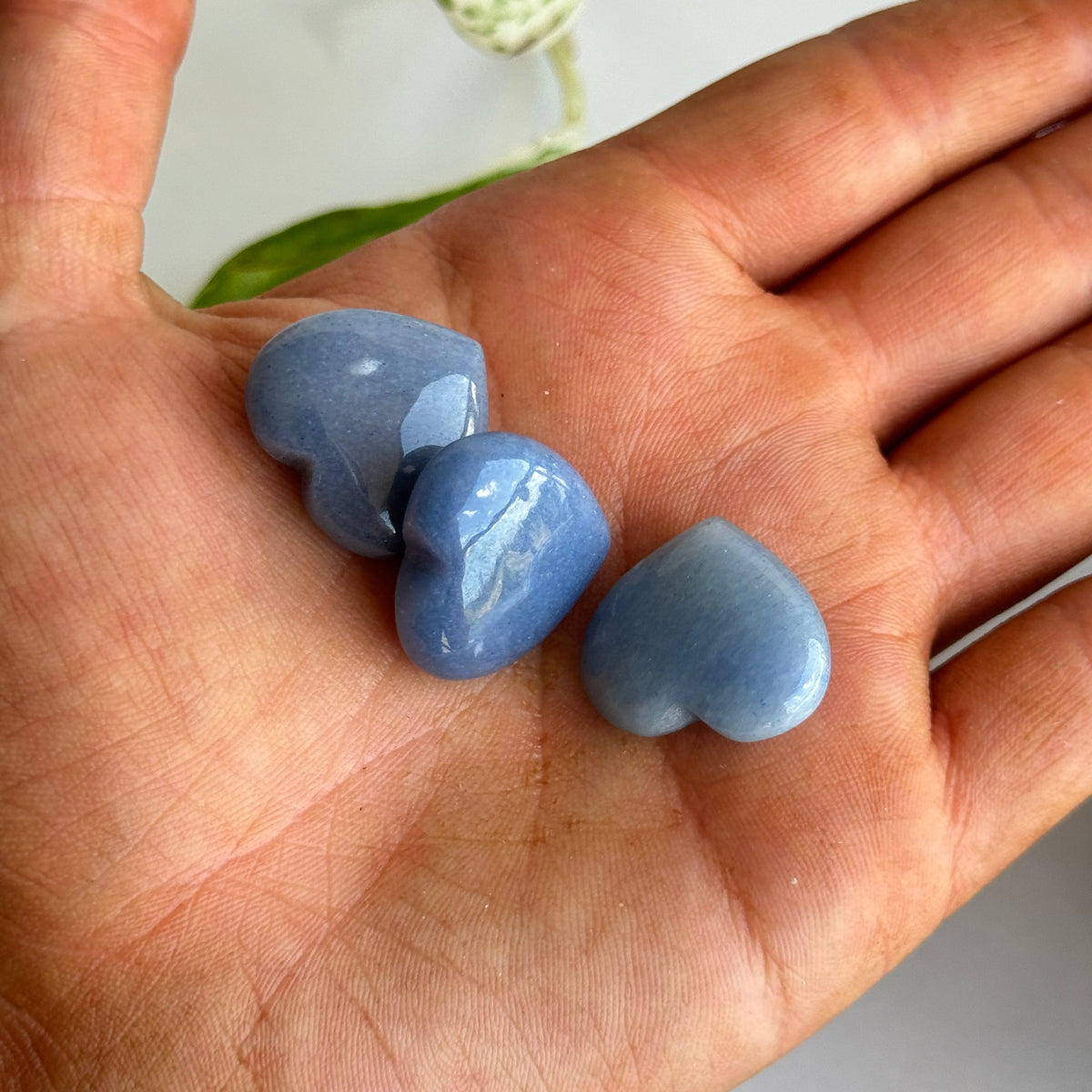Blue Quartz Mini Heart 2cm
