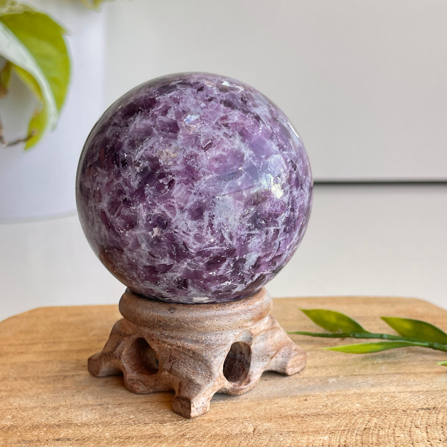 Lepidolite Sphere 5.9cm