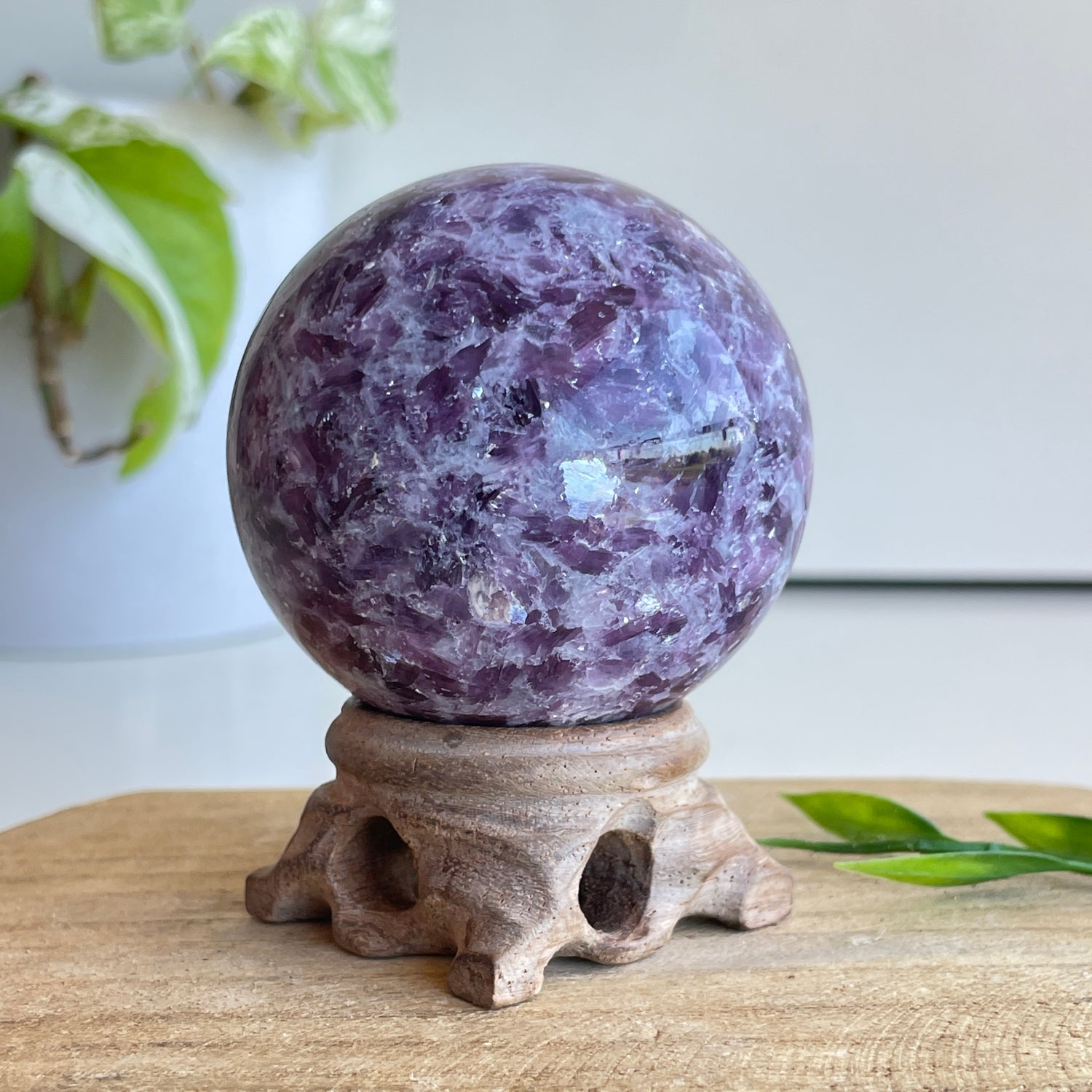 Lepidolite Sphere 5.9cm