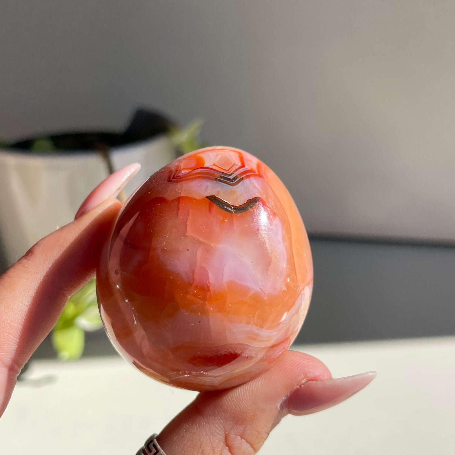 Carnelian Egg 132g