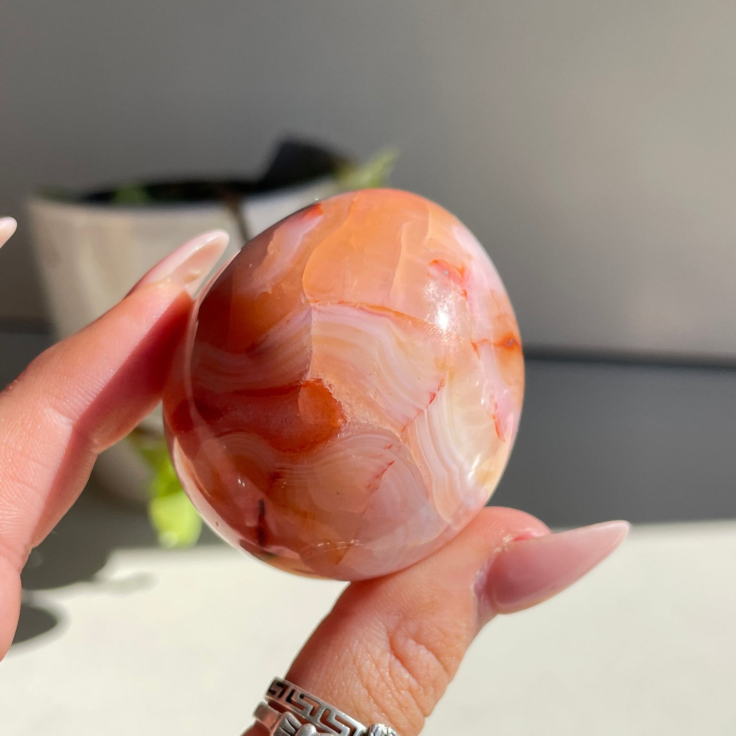 Carnelian Egg 132g