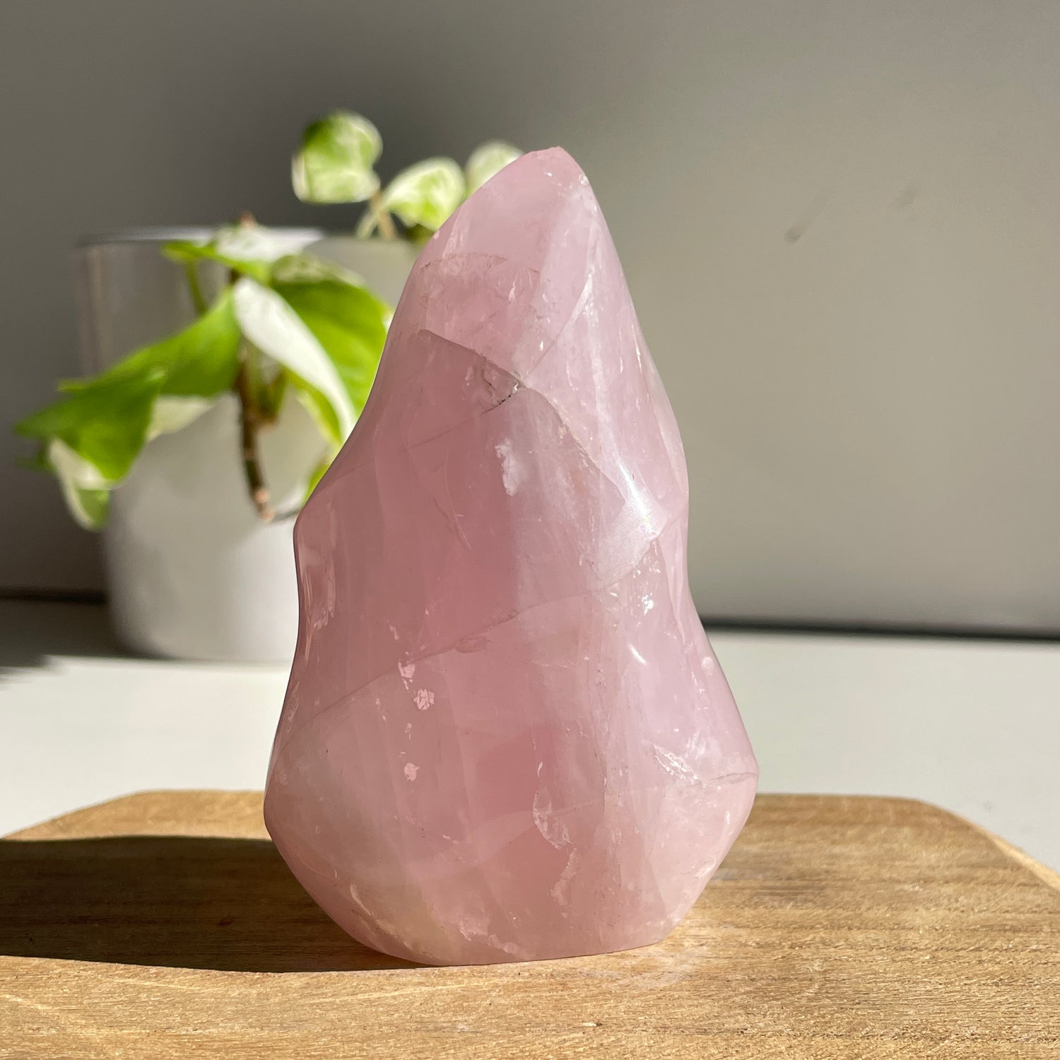Rose Quartz Flame 9.5cm