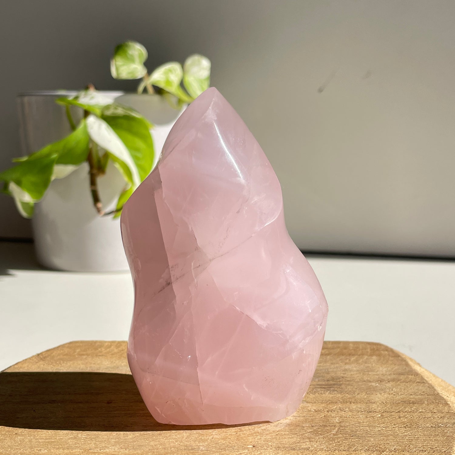 Rose Quartz Flame 10.2cm