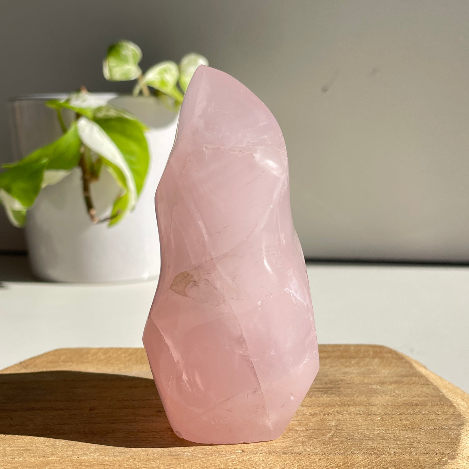 Rose Quartz Flame 10.2cm
