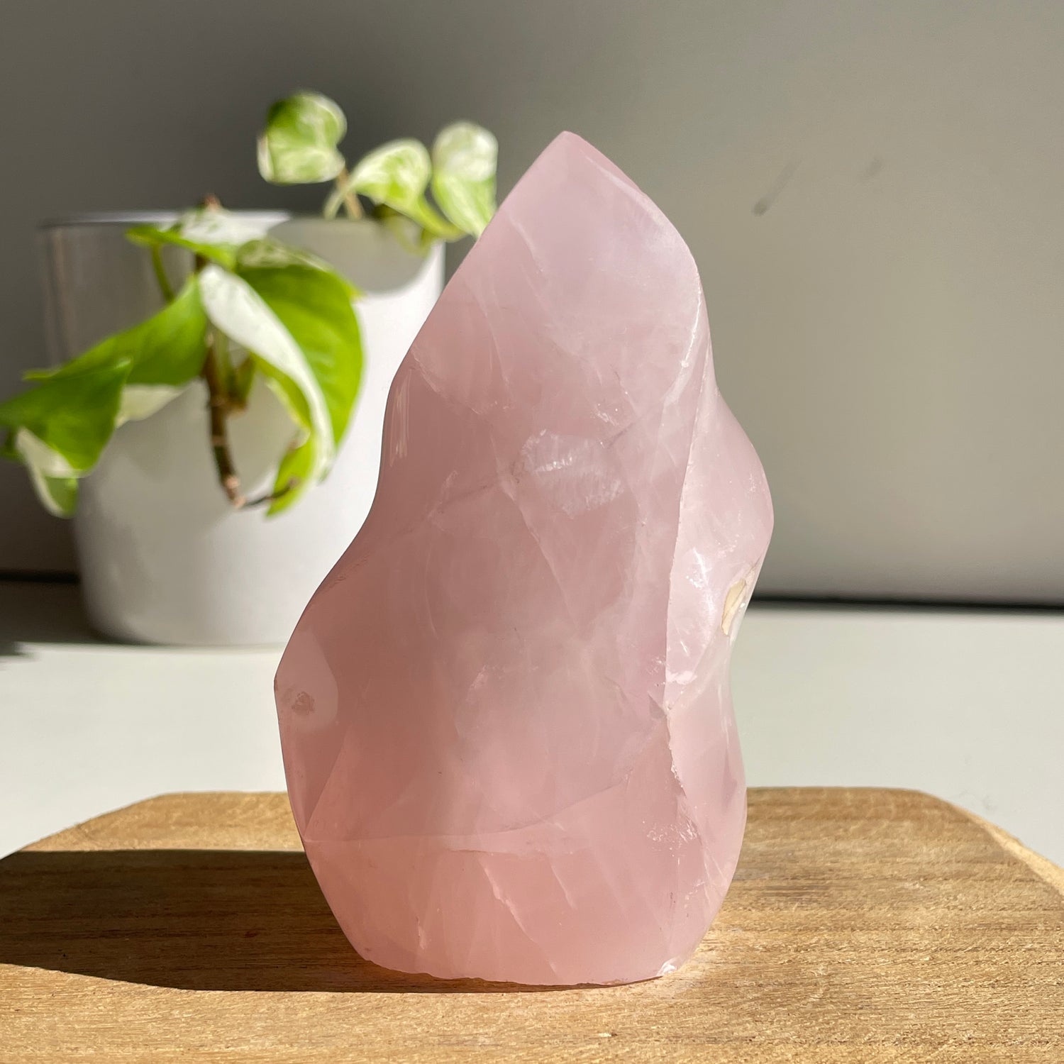 Rose Quartz Flame 10.2cm