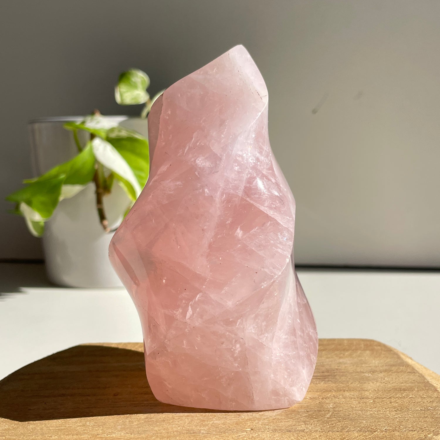 Rose Quartz Flame 11.9cm