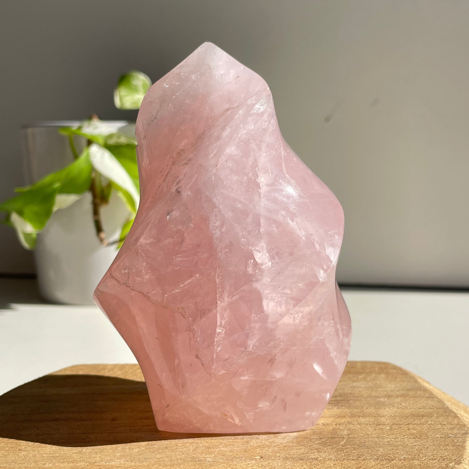 Rose Quartz Flame 11.9cm