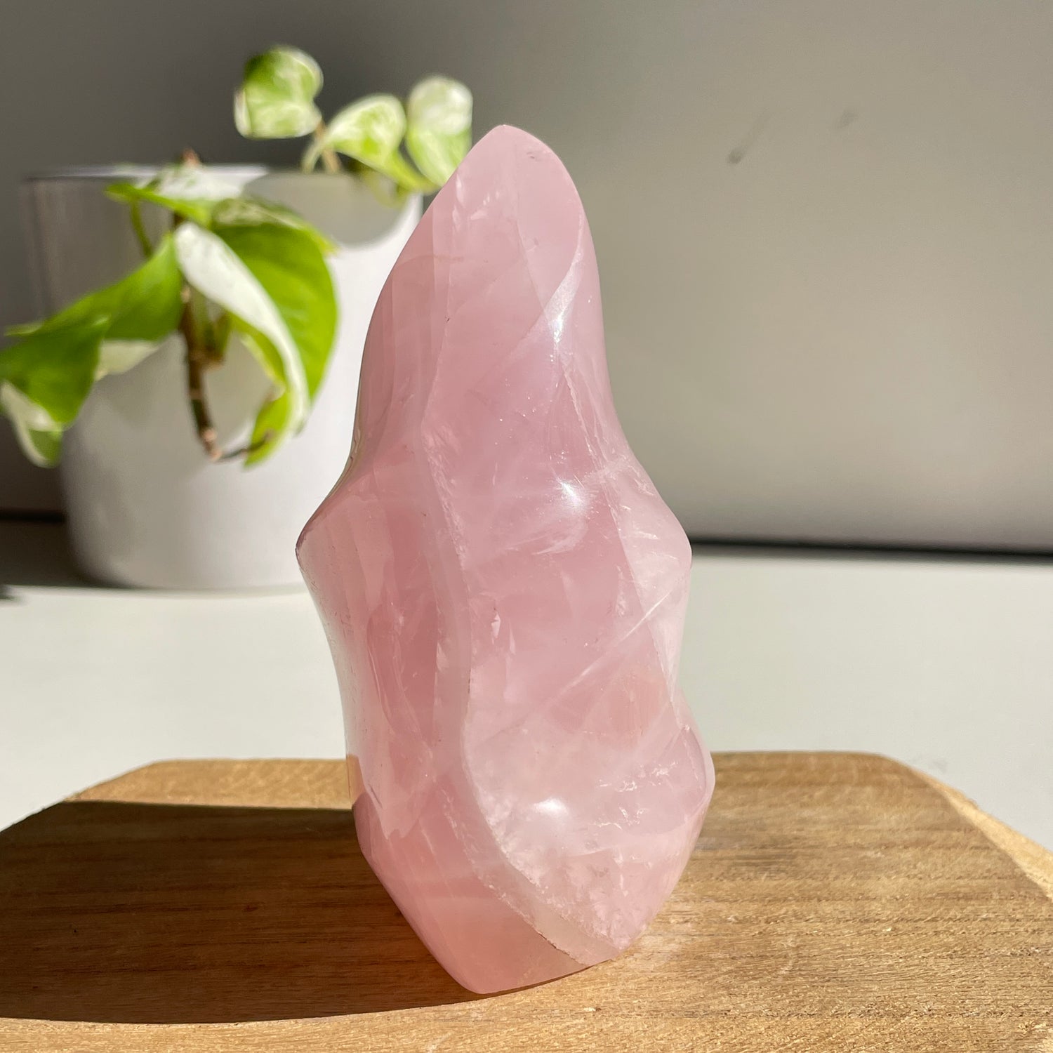 Rose Quartz Flame 10.6cm