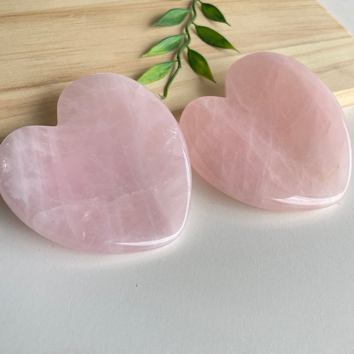 Rose Quartz Elevated Heart