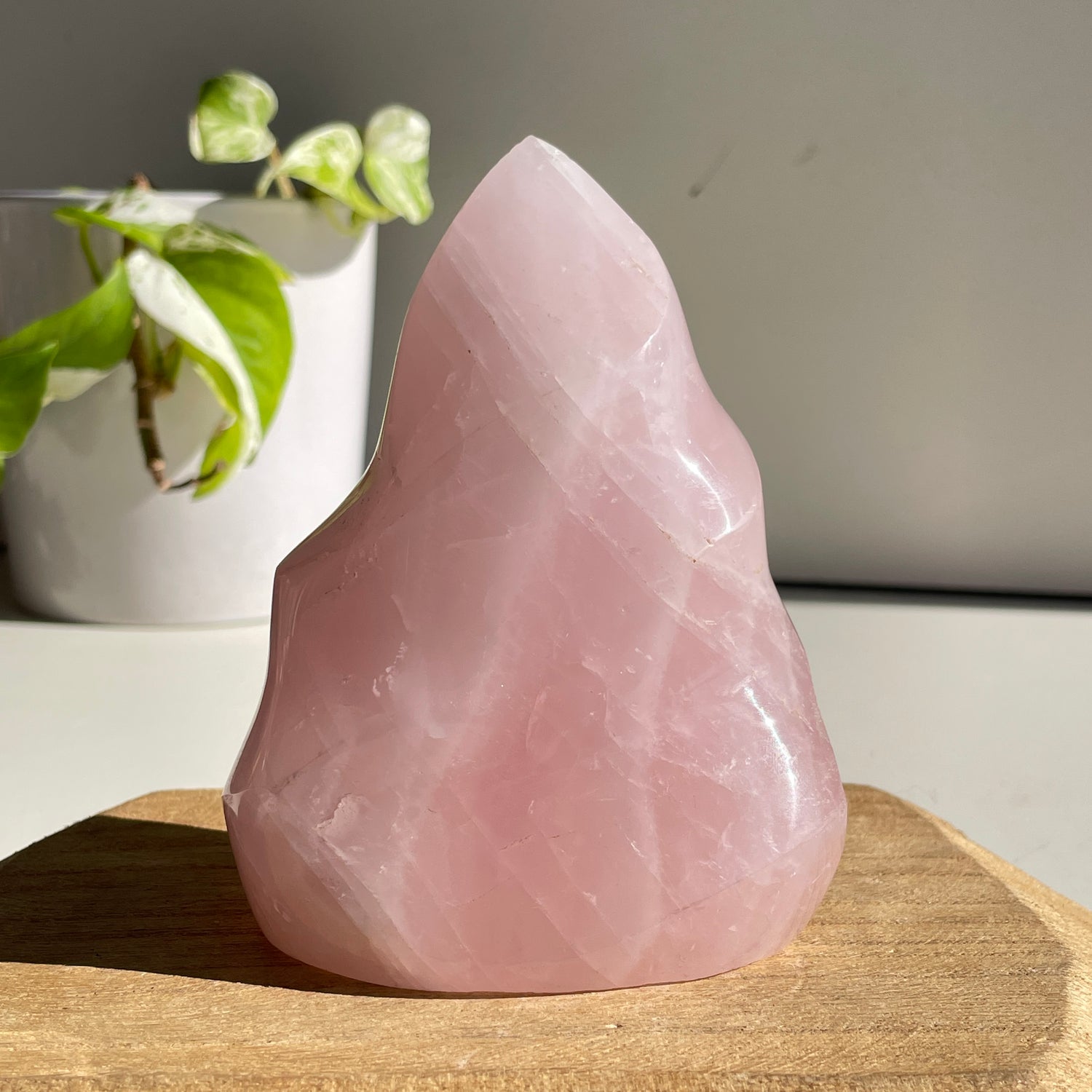 Rose Quartz Flame 11cm